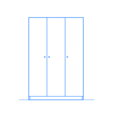 Furniture Armoires Wardrobes Ikea Bygstad Wardrobe Line Tracing Svg Vector, Free Vectors File
